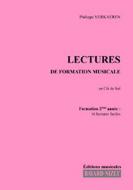 Lectures de formation musicale 2 - Chant clé de sol 