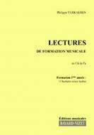 Lectures de formation musicale 3 - Chant clé de fa 