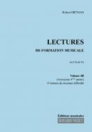 Lectures de formation musicale 4B - Chant clé de fa 