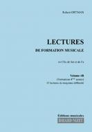 Lectures de formation musicale 4B - Chant 2 clés 
