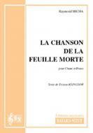 La chanson de la feuille morte 