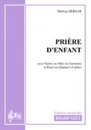 Prière d'enfant 