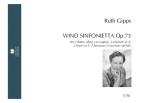 Wind Sinfonietta op.73 