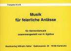 Musik für feierliche Anlässe 