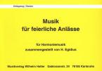 Musik für feierliche Anlässe - Schlagzeug/Pauken 