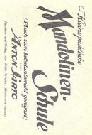 Kleine praktische Mandolinenschule 