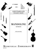 Grifftabelle für Mandoline (8-saitig) 
