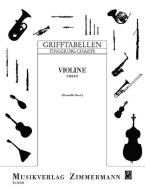 Grifftabelle für Violine 