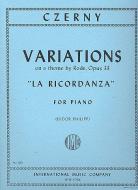 Variations on La Ricordanza, Op. 33 
