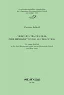 Verpflichtendes Erbe' Paul Hindemith und die Tradition 