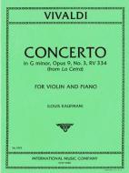 Violin Concerto G minor op. 9/3 RV334 