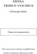 Orgelbegleitung zur "Missa tribus vocibus" 