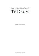 Te Deum (vocal score) 