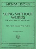 Song Without Words in D major, Op. 109 post. 