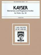 Elementary And Progressive Studies, Op. 20 