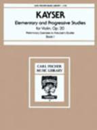 Elementary And Progressive Studies Op. 20 Book 1 
