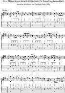 2 Menuette aus dem Notenbüchlein für Anna Madgalena Bach 