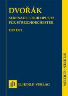 Serenade E-dur op. 22 - Studienpartitur 
