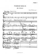 Passacaglia für Orchester op.1 (Stimmen) 
