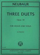 3 Duets, Op. 10 