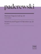Variations and Fugue in E flat minor op.23 