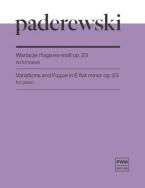 Variations and Fugue in E flat minor op.23 