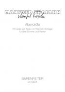 Abendröte für tiefe Stimme und Klavier Standard