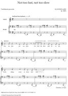 Not too fast, not too slow 