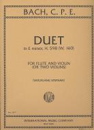 Duet in E minor (G major), H. 598 (W. 140) 