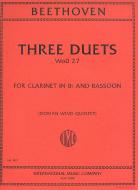 Three Duets for Clarinet & Basson (WoO.27) 