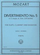 Divertimento No. 5 in C major, K.439b (Anh. 229) 