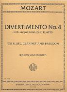Divertimento No. 4 in B flat major, K. 439d (Anh. 229) 
