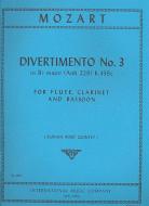 Divertimento No. 3 in B flat major, K. 439c (Anh. 229) 