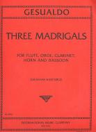 Three Madrigals for Flute, Oboe, Clarinet, Horn & Bassoon 