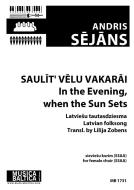 In the Evening, when the Sun Sets 