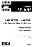 In the Evening, when the Sun Sets 