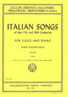 Italian Songs of the 17th and 18th Centuries Vol. 1 Low 