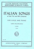 Italian Songs of the 17th and 18th Centuries Vol. 1 High 