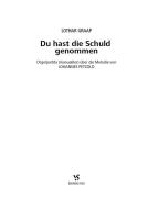 Du hast die Schuld genommen 