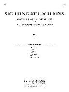 Sighting at Loch Ness 