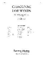 Chaconne for Winds 