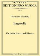 Bagatelle für tiefes Horn und Klavier 