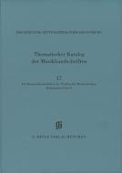 Die Komponistennachlässe der Proskeschen Musikabteilung KBM 14/17 