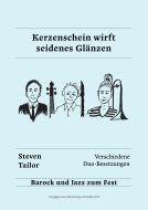 Kerzenschein wirft seidenes Glänzen 