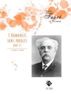 3 Romances Sans Paroles op. 17 