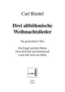 Drei altböhmische Weihnachtslieder Download