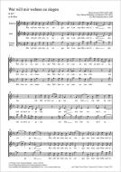 Wer will mir wehren zu singen H 447 Standard