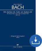 Wir danken dir, Gott, wir danken dir BWV 29 Download