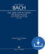 Herr, gehe nicht ins Gericht mit deinem Knecht BWV 105 Download