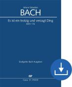 Es ist ein trotzig und verzagt Ding BWV 176 Download